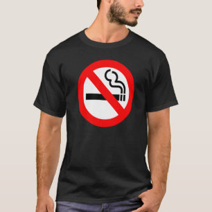 T-shirt Signal d'avertissement anti-tabac Oxygen Non-fumeu