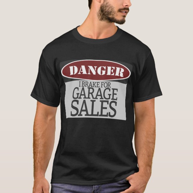 T-shirt Signal D'Avertissement Danger I Frein Pour Vente G (Devant)