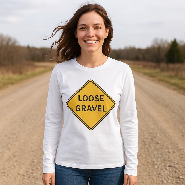 T-shirt Signal d'avertissement de perte de gravier (Créateur téléchargé)