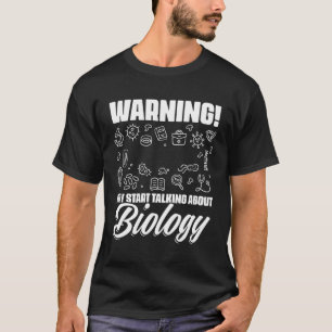 T-shirt Signal d'avertissement de science Biologie Puns Bi