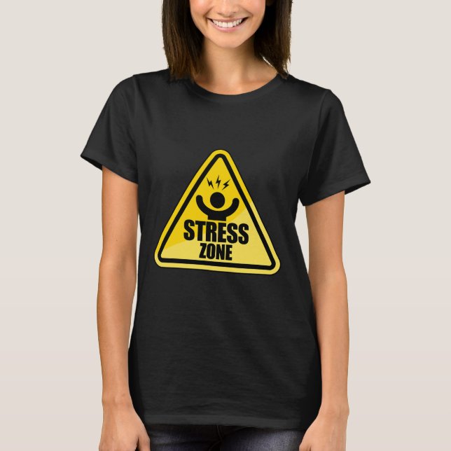 T-shirt Signal de circulation des zones de stress National (Devant)