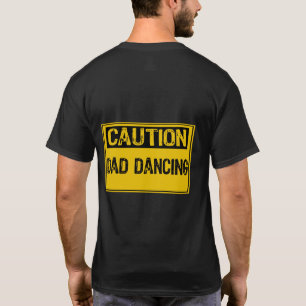 T-shirt Signal de prudence - Papa danse Jaune/Noir