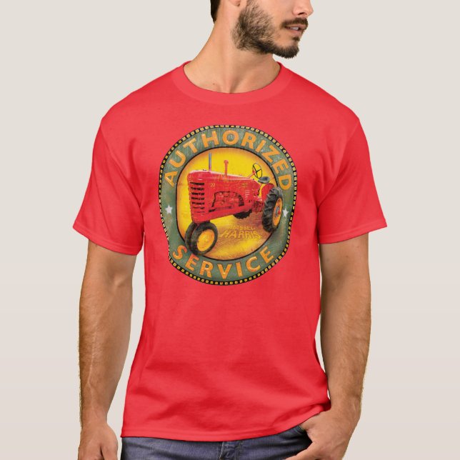 T-shirt Signal de service Massey Harris Tracteurs (Devant)