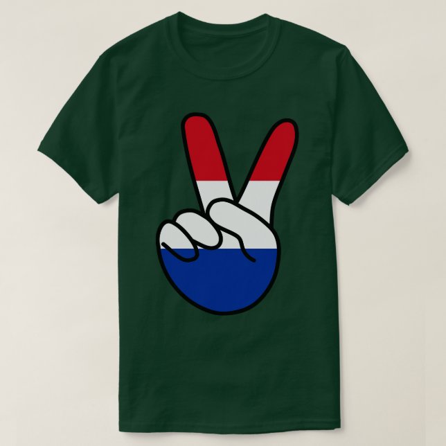 T-shirt Signal Pays-Bas Flag V (Design devant)