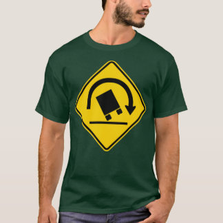 T-shirt Signal routier d'avertissement de renversement de