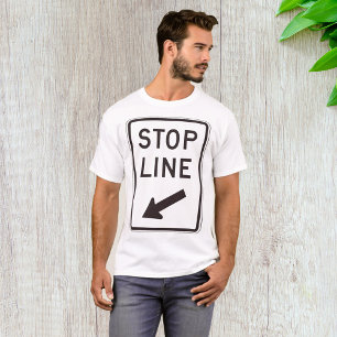 T-shirt Signal routier Stop Line