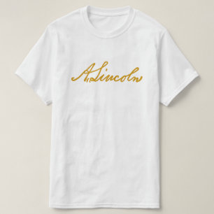 T-shirt Signature Abraham Lincoln