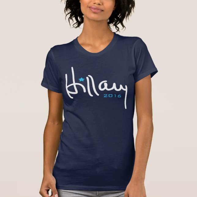 T-shirt Signature de l'étoile Hillary Clinton (Devant)