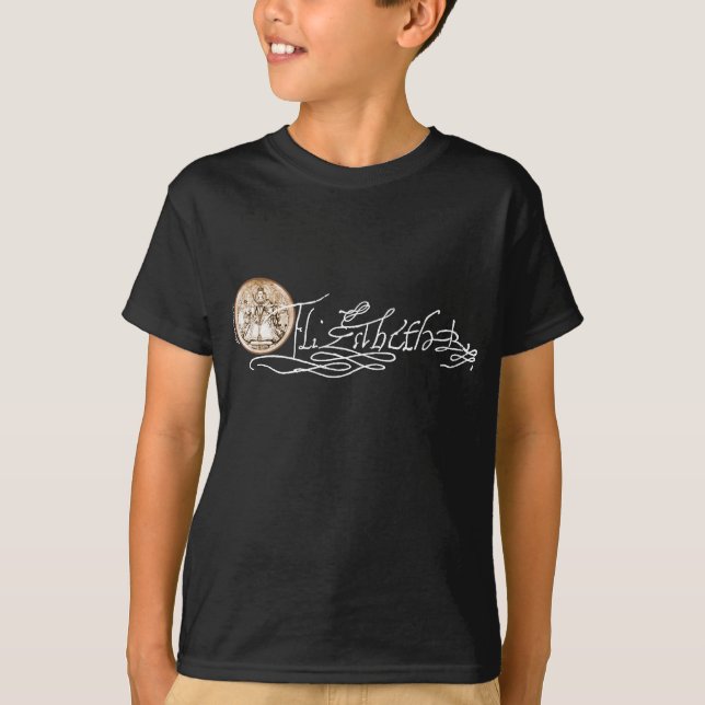 T-shirt Signature d'Elizabeth I (version 2) (Devant)