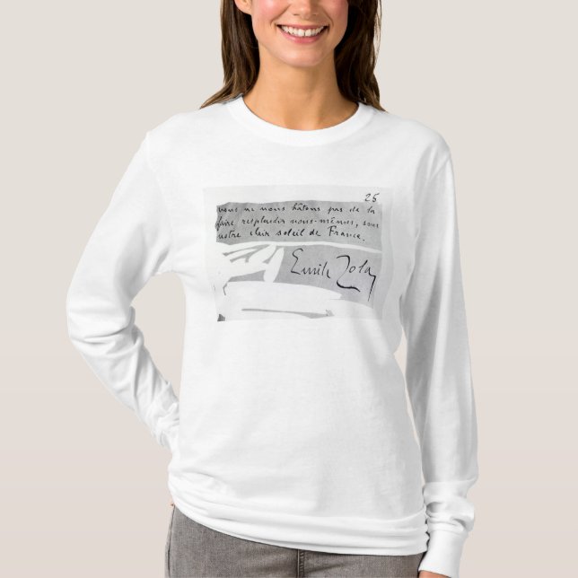 T-shirt Signature d'Emile Zola (Devant)
