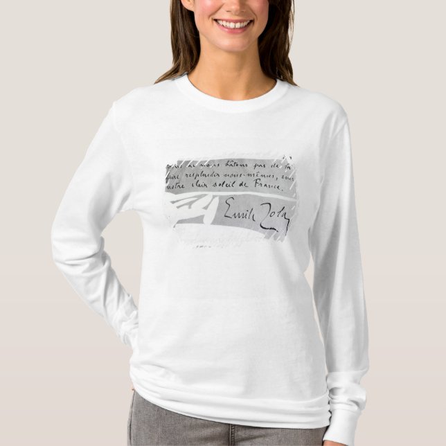 T-shirt Signature d'Emile Zola (Devant)