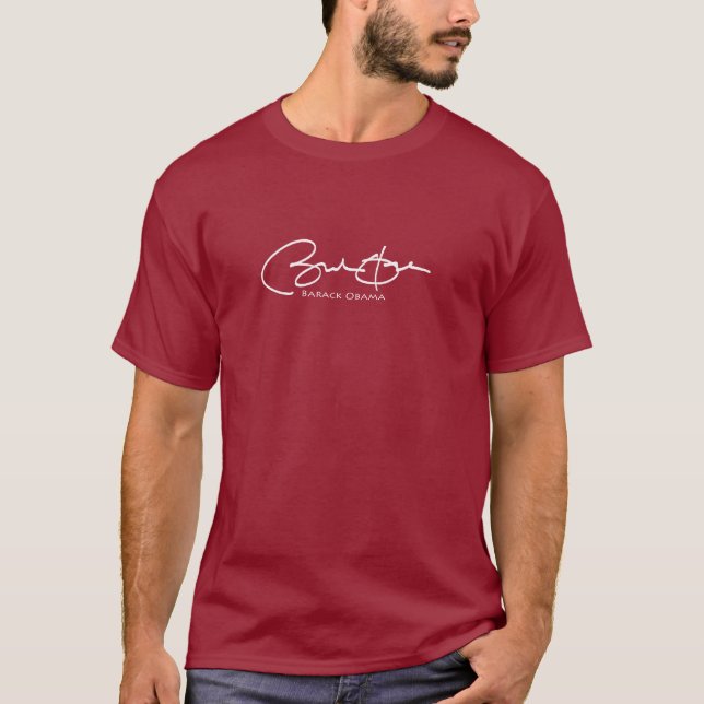 T-shirt Signature d'Obama (Devant)