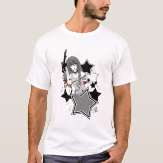 T-shirt Signature géniale des gris W de lapin