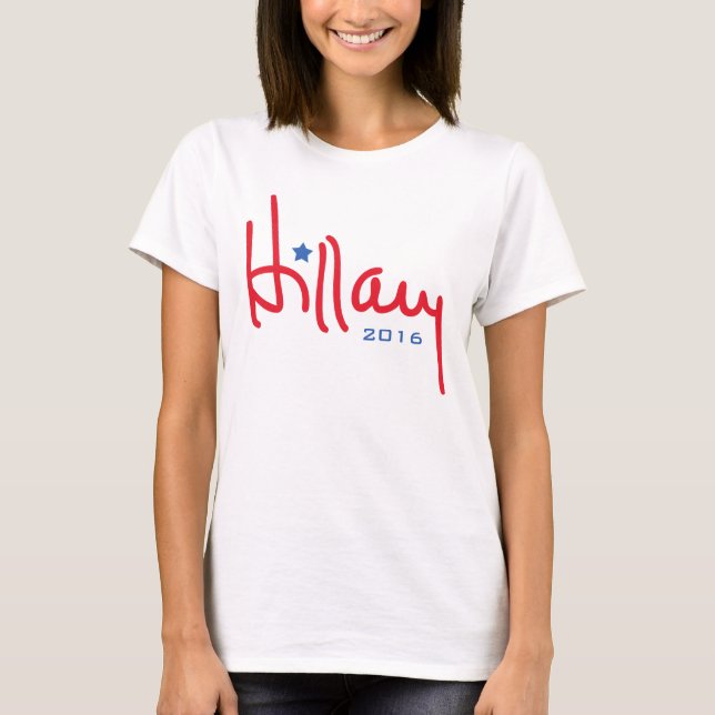 T-shirt Signature Hillary Clinton (Devant)