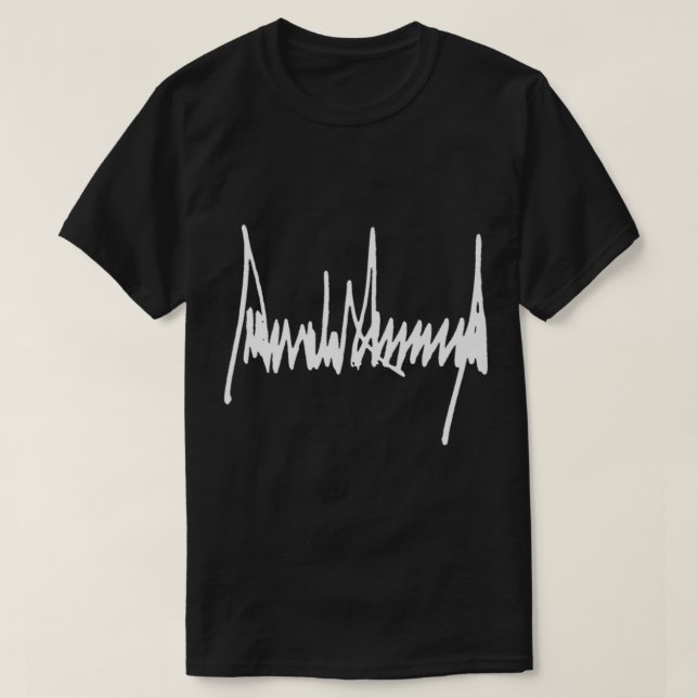 T-shirt Signature Premium du président Donald J Trump (Design devant)