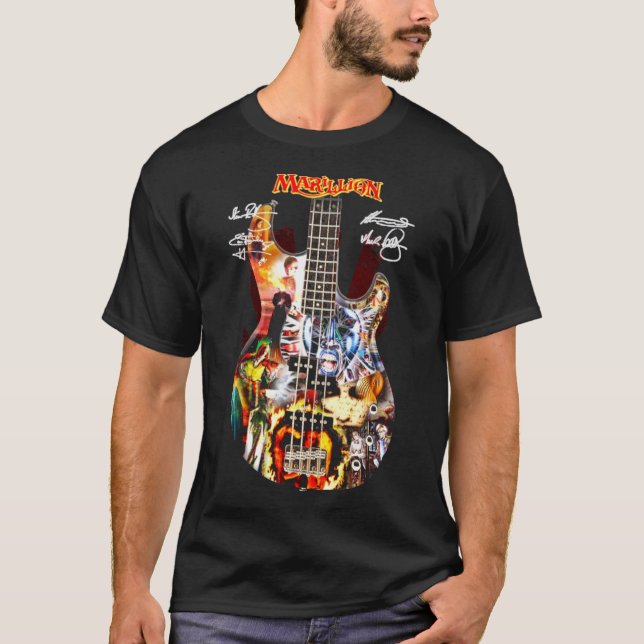 T-shirt Signatures de guitare de Marillion      (Devant)