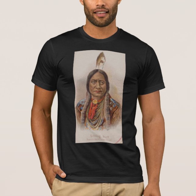 T-shirt Signaux de fumée : Lakota Indian Chief Sitting Bul (Devant)