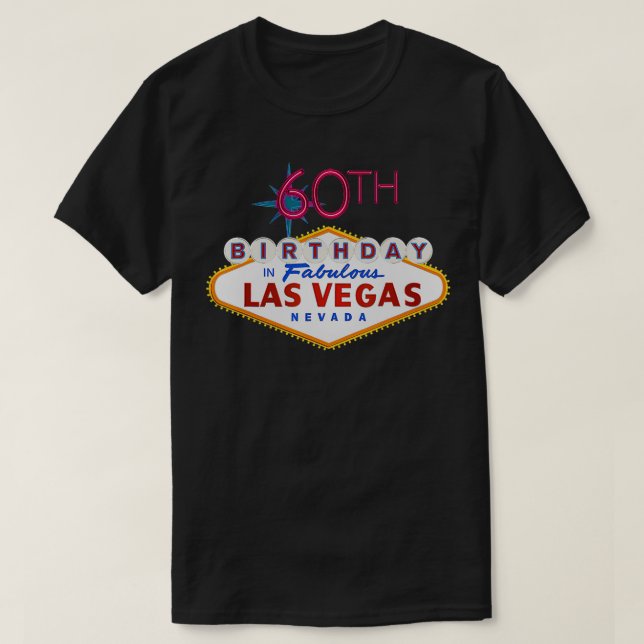 T-shirt SIGNE 60e anniversaire à Las Vegas (Design devant)