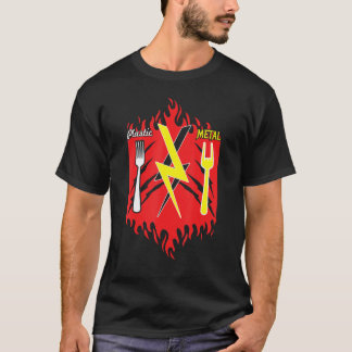 T-shirt SIGNE À LA MAIN Drôle Fork Rock Music Lover Rocker