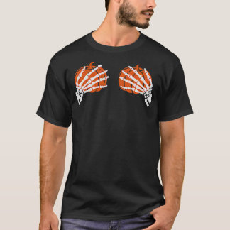 T-shirt SIGNE À MAIN Rocker Rock Squelette Retro Halloween