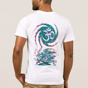 T-shirt SIGNE Aqua Sanskrit LIquiDE OM Chemise