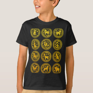 T-shirt Signe astrologique Chinois 12 Animaux Bonne Année 