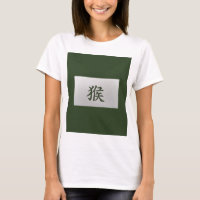 Signe chinois zodiaque vert singe