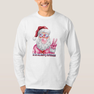 T-shirt Signe cool du Père Noël avec Bubblegum et paix