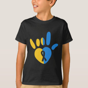 T-shirt Signe d'amour Asl Sensibilisation au syndrome de D
