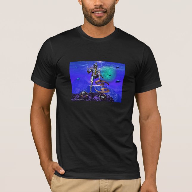 T-shirt SIGNE D'ANNIVERSAIRE DU Zodiac SOUS-MER SURRÉAL /  (Devant)