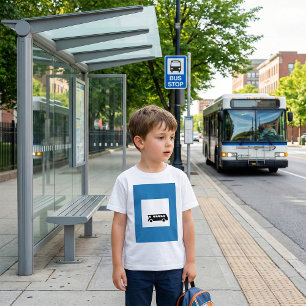 T-SHIRT SIGNE D'ARRÊT D'ARRÊT DE TRANSPORT PUBLIC