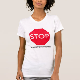 T-shirt Signe d'arrêt de Guru de grammaire