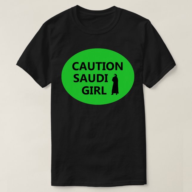 T-shirt SIGNE DE CAUTION SAOUDIEN L DE STYLE Industriel (Design devant)