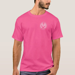 T-shirt Signe De Couvercle Sur La Poitrine Avec Une Guirla