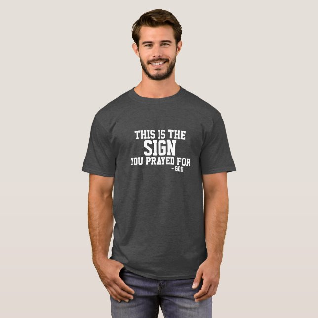 T-shirt Signe de Dieu (Devant entier)
