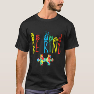 T-shirt Signe de la main sois gentil Langue des signes amé