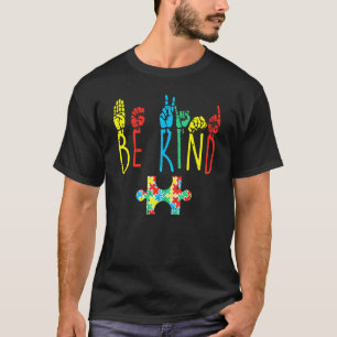 T-shirt Signe de la main Sois Gentil Langue des Signes Aut