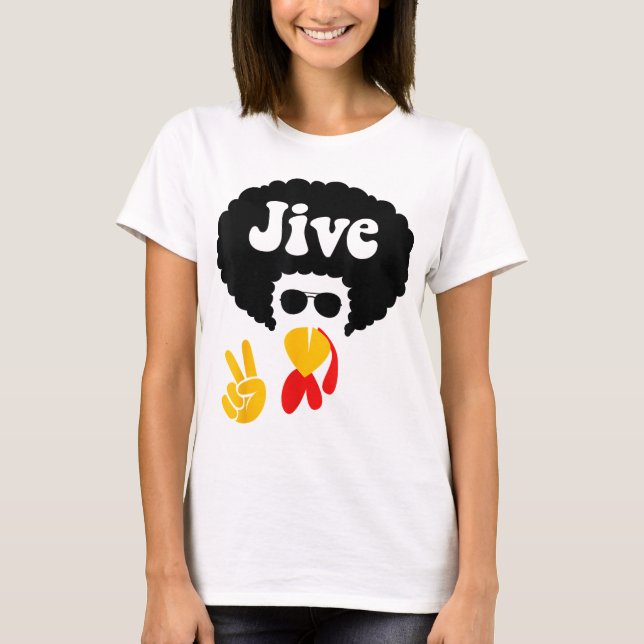 T-shirt SIGNE DE LA Paix Jive Turquie Face Drôle Thanksgiv (Devant)
