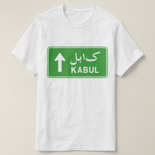 T-shirt SIGNE DE LA ROUTE DE Kaboul EN Afghanistan