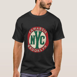 T-shirt SIGNE DE LA ROUTE Vintage DE Canarsie Brooklyn Pri