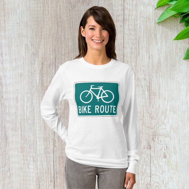 T-SHIRT SIGNE DE LA VOIE PISTE À VÉLO PISTE À VÉLO (Créateur téléchargé)