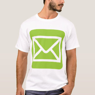 T-shirt Signe de l'enveloppe - Vert martien