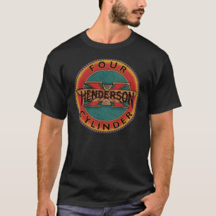 T-shirt Signe de motocyclette quatre cylindres Henderson