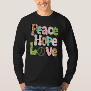 T-shirt Signe de Paix Amour 60s 70s Tie Dye Hippie Hallowe