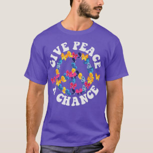 T-shirt SIGNE DE PAIX AMOUR 60s les années 70 Tie Dye Hipp