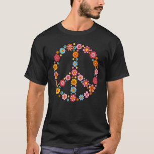 T-shirt SIGNE DE PAIX AMOUR 60s les années 70 Tie Dye Hipp