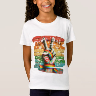 T-Shirt Signe de Paix Anti-Harcèlement