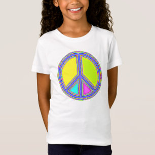 T-Shirt Signe de PAIX aux couleurs remplies 1