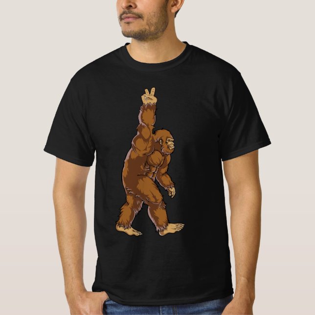 T-shirt Signe de paix Bigfoot (Devant)