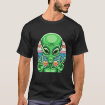 Signe de paix d'alien drôle Zone 51 Design